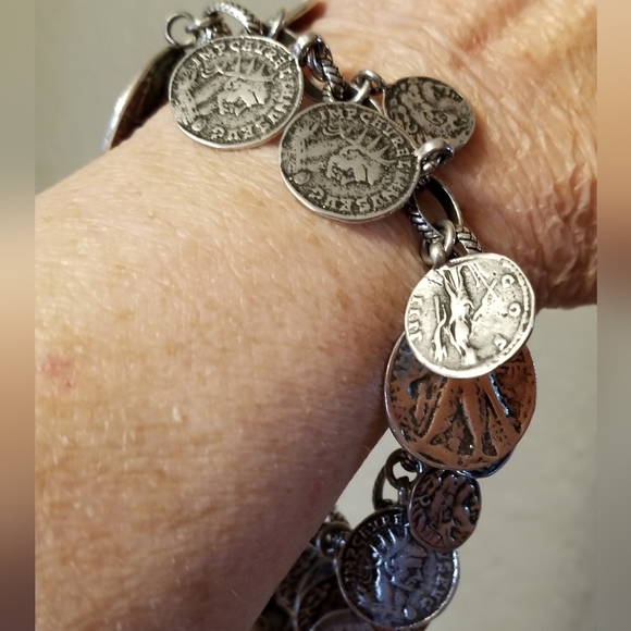 Silpada Sterling Silver Coin Bracelet - Picture 9 of 13